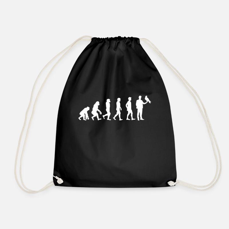 Evolution Falkner T-Shirt Geschenk Beizjagd - Turnbeutel - Schwarz