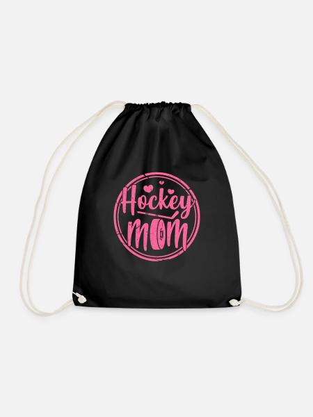 Eishockey Mutter - Turnbeutel - Schwarz