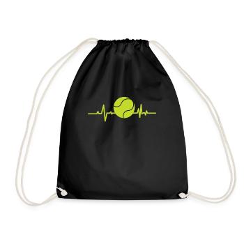 Tennis Battement de cœur - Sac de sport léger - noir - Devant