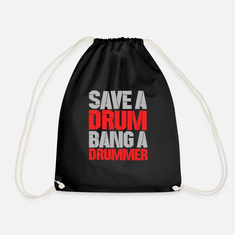 Drummer - Turnbeutel - Schwarz