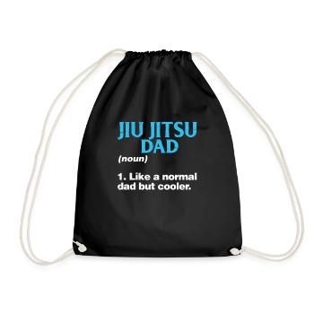 Jiujitsu Vater Jiu Jitsu Dad Vatertag Geschenk - Turnbeutel - Schwarz - Vorne