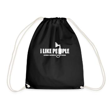 Anesthesiologist Anesthesiologist Narcosis Hospital - Drawstring Bag - black - Front