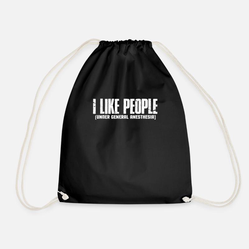 Anesthesist Anesthesiologist Injektion Geschenk - Turnbeutel - Schwarz