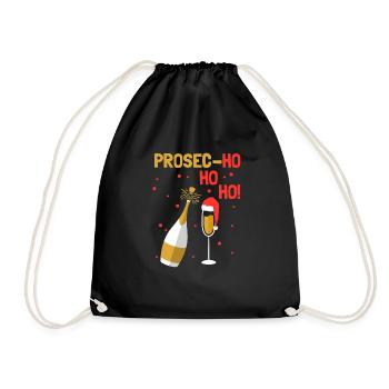 Prosecco de Noël Ho Ho Ho - Sac de sport léger - noir - Devant