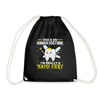 Tooth Fairy - Drawstring Bag - black - Front