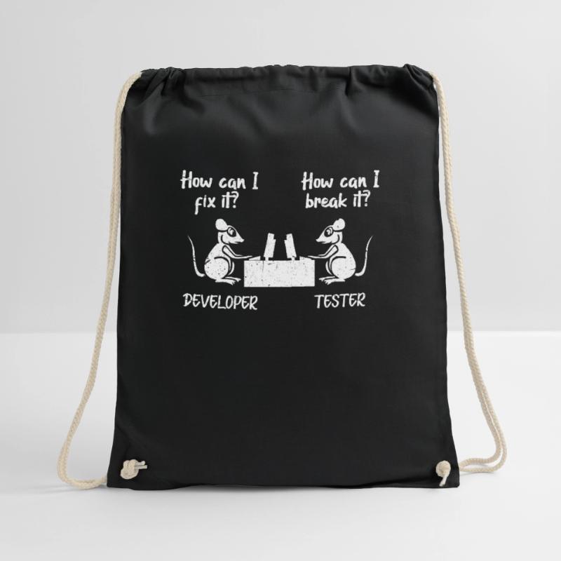 software developer Drawstring Bag