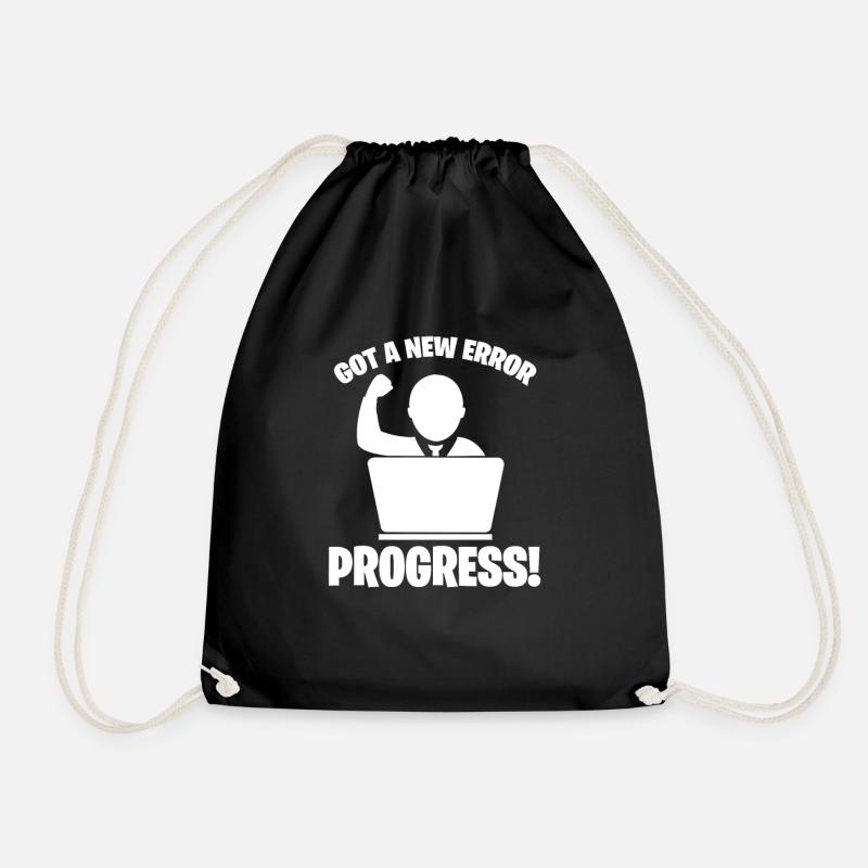 Software developer programmer software - Drawstring Bag - black