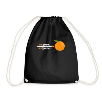 Mathe - Turnbeutel - Schwarz - Vorne