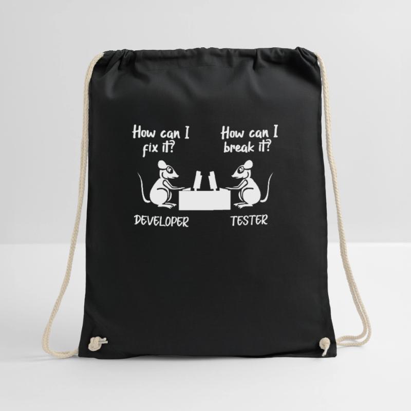 Software developer programmer software Drawstring Bag