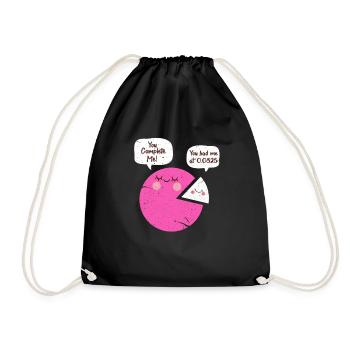 Math geometry math mathematician gift - Drawstring Bag - black - Front