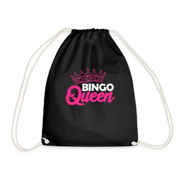 Bingo Queen Gambling Lotto Grandma Queen Gift - Sac de sport léger - noir - Devant
