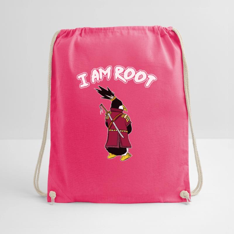 Linux Pinguin I Am Root Geeks Nerd Computer Ninja Turnbeutel