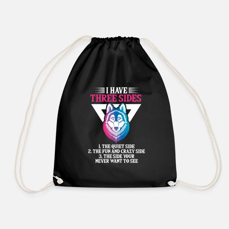 loup - Sac de sport léger - noir