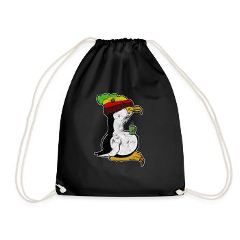 Tux Linux Penguin Coffee Break Ordinateur Nerd Rétro - Sac de sport léger - noir - Devant