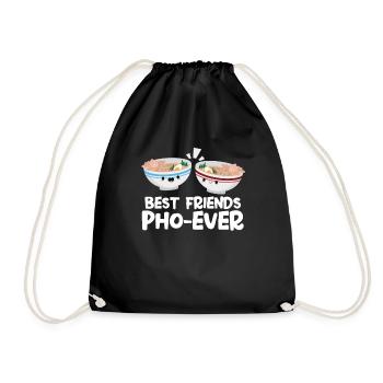 Pho Freundschaft - Turnbeutel - Schwarz - Vorne