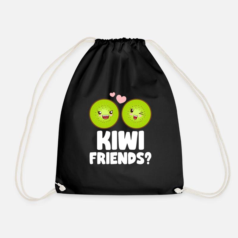 Kiwi Freunde - Turnbeutel - Schwarz