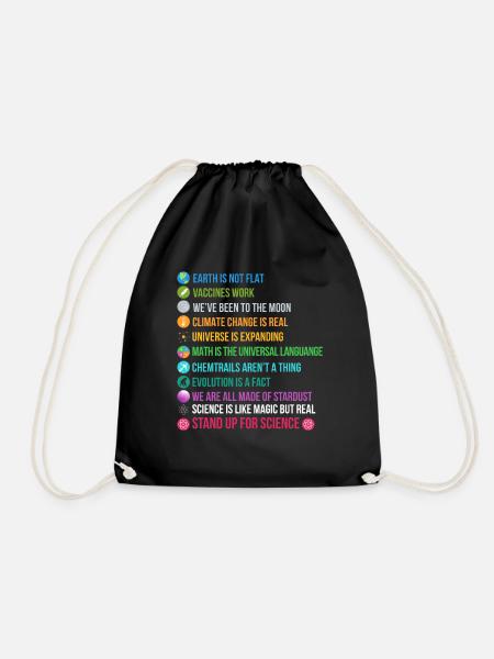 Cadeau scientifique scientifique chimie - Sac de sport léger - noir