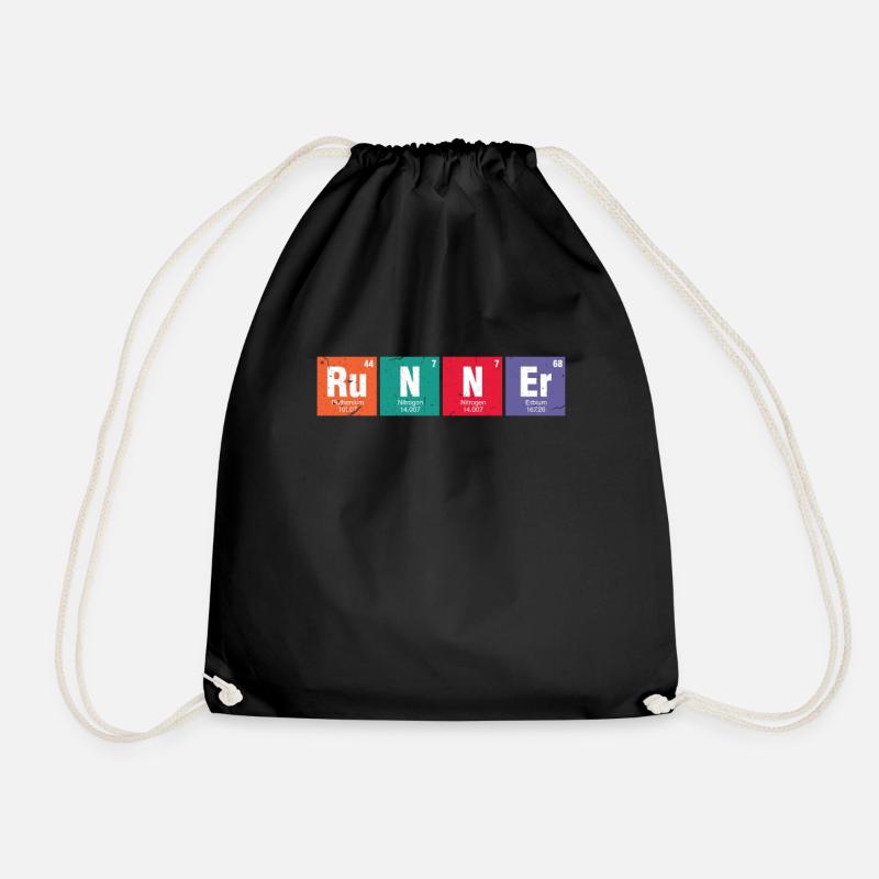 Chemie Läufer Wissenschaft Laufen Geschenk - Turnbeutel - Schwarz