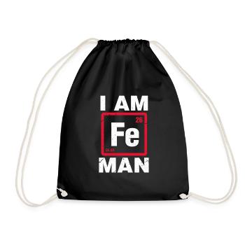 Chemistry iron - Drawstring Bag - black - Front