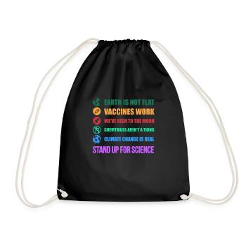 Scientifique scientifique nerd chimie cadeau - Sac de sport léger - noir - Devant