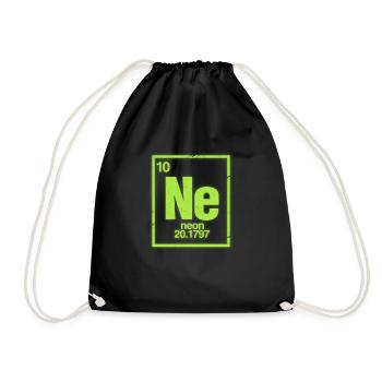 Chimie du néon - Sac de sport léger - noir - Devant