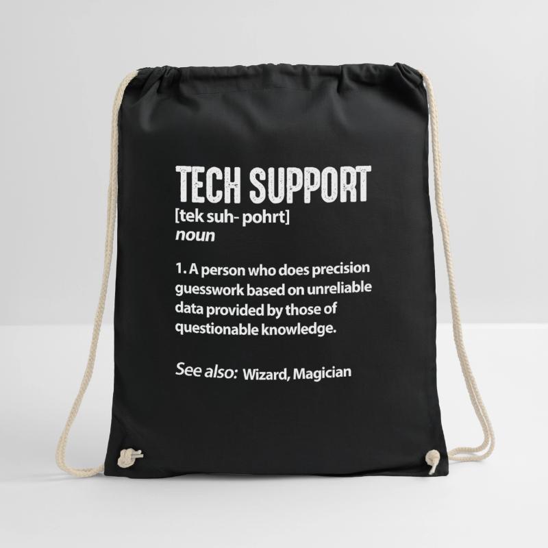 Technischer Support Computer IT Programmierer Turnbeutel