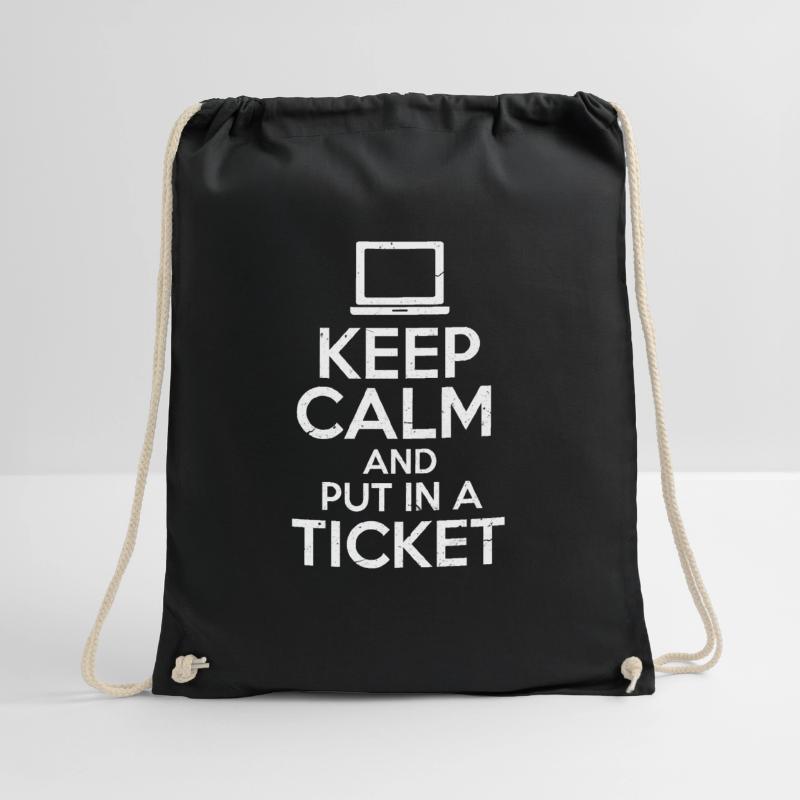 Technical support computer computer scientist nerd Drawstring Bag