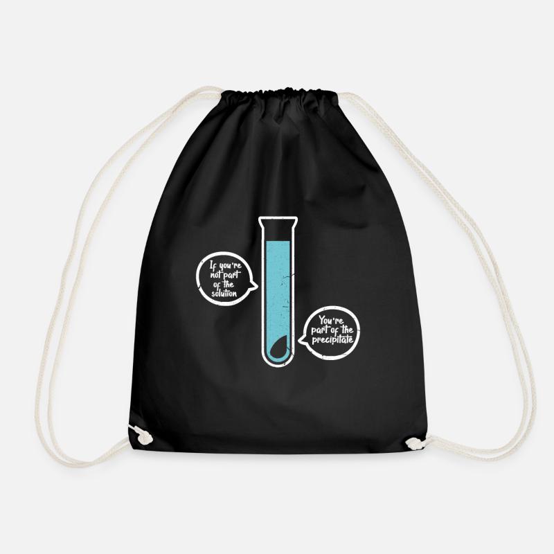 Chemie Wissenschaft Physik Science Labor Geschenk - Turnbeutel - Schwarz