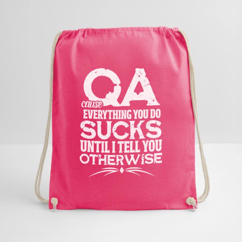 QA Programmierer Code Coder Informatik Geschenk Turnbeutel