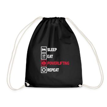 Cadeau d'haltérophilie Powerlifting Powerlifting - Sac de sport léger - noir - Devant