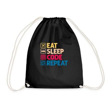 Programmeur code cadeau codeur informatique - Sac de sport léger - noir - Devant