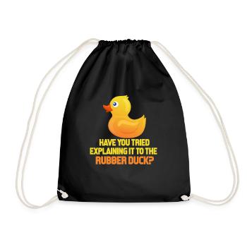 programmer - Drawstring Bag - black - Front