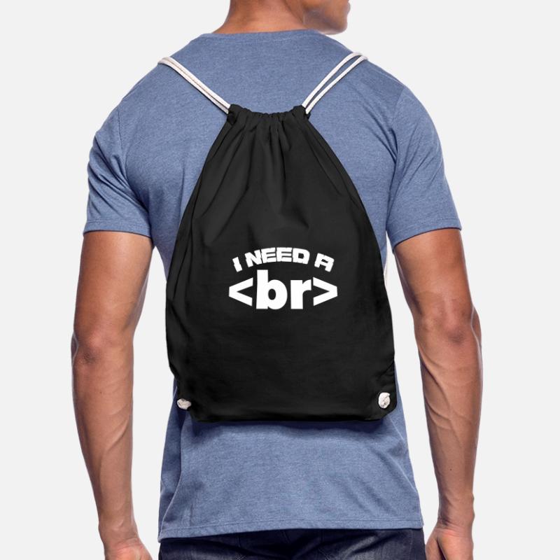 Programmer computer code informatics gift Drawstring Bag