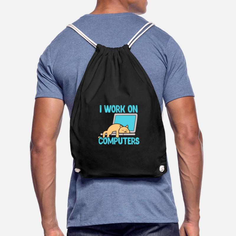 Programmer computer code informatics gift Drawstring Bag
