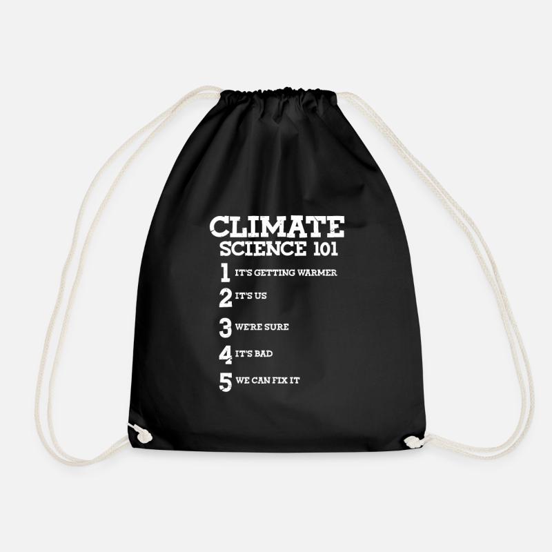 Klimawandel - Turnbeutel - Schwarz