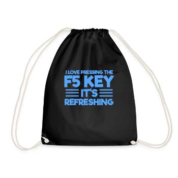 Programmer - Drawstring Bag - black - Front