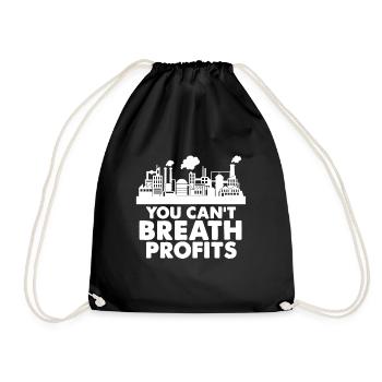 environmental Protection - Drawstring Bag - black - Front