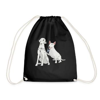 Tatoueur tatoué taches de chien dalmatien - Sac de sport léger - noir - Devant