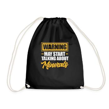 Geology Geologist Geologist Minerals Gift - Drawstring Bag - black - Front