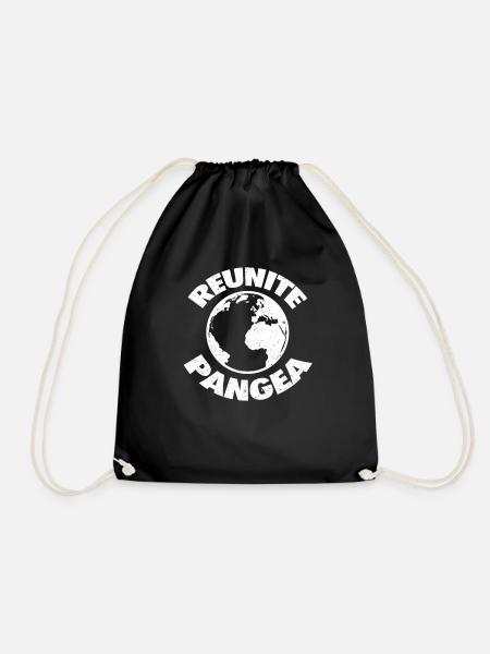 Reunite Pangea Geologie Geografie Geschenk - Turnbeutel - Schwarz