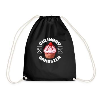 Boulangerie boulangerie boulangerie pâtisserie cadeau - Sac de sport léger - noir - Devant
