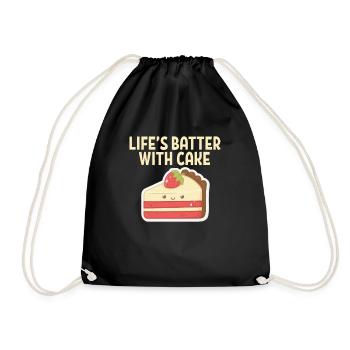Cuire boulanger gâteau boulangerie boulanger cadeau - Sac de sport léger - noir - Devant