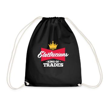Électricien - Sac de sport léger - noir - Devant