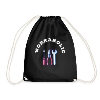 Je suis une idée cadeau d'anniversaire bourreau de travail - Sac de sport léger - noir - Devant