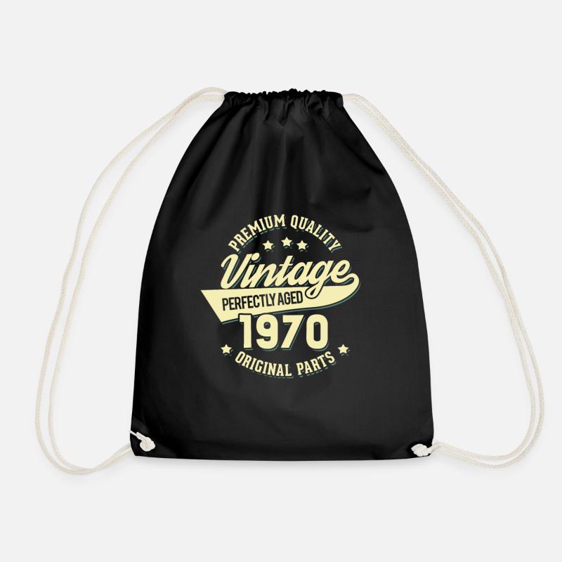 Vintage 1970 - Turnbeutel - Schwarz
