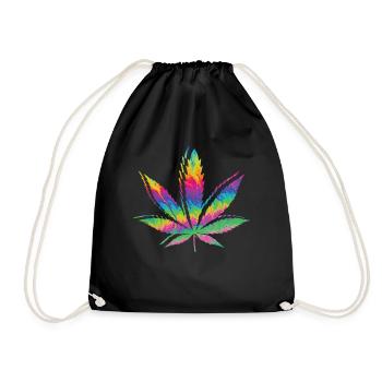 Cannabis De la drogue - Sac de sport léger - noir - Devant