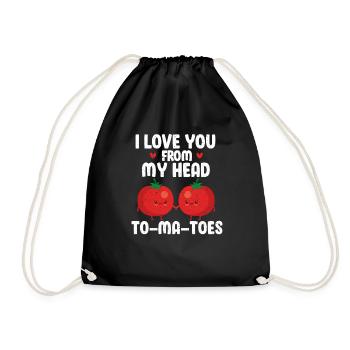 Chère tomate - Sac de sport léger - noir - Devant