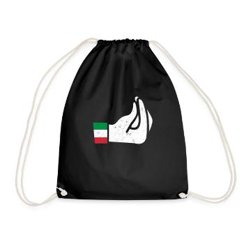 italien - Sac de sport léger - noir - Devant