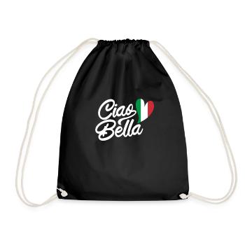 Ciao Bella - Drawstring Bag - black - Front