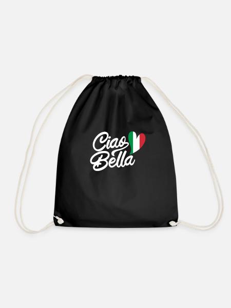 Ciao Bella - Drawstring Bag - black